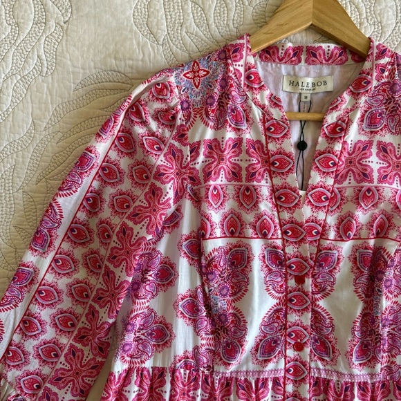 NWOT - Hale Bob - Leela Voile Maxi - Red - Picture 5 of 15